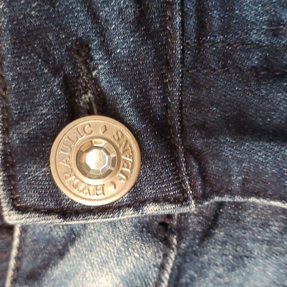 Wolita streatch jeans bleach disstresse. Size 12. Y2K Vintage Medium rise. - Picture 3 of 11